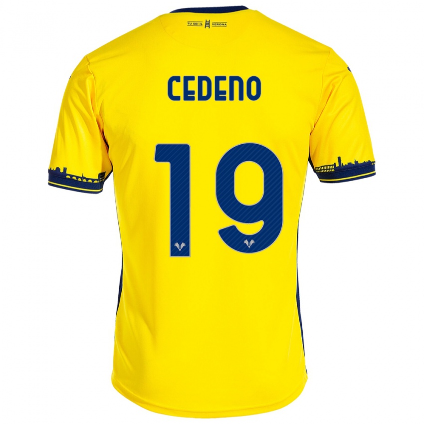 Criança Camisola Lineth Cedeno #19 Amarelo Alternativa 2023/24 Camisa Brasil