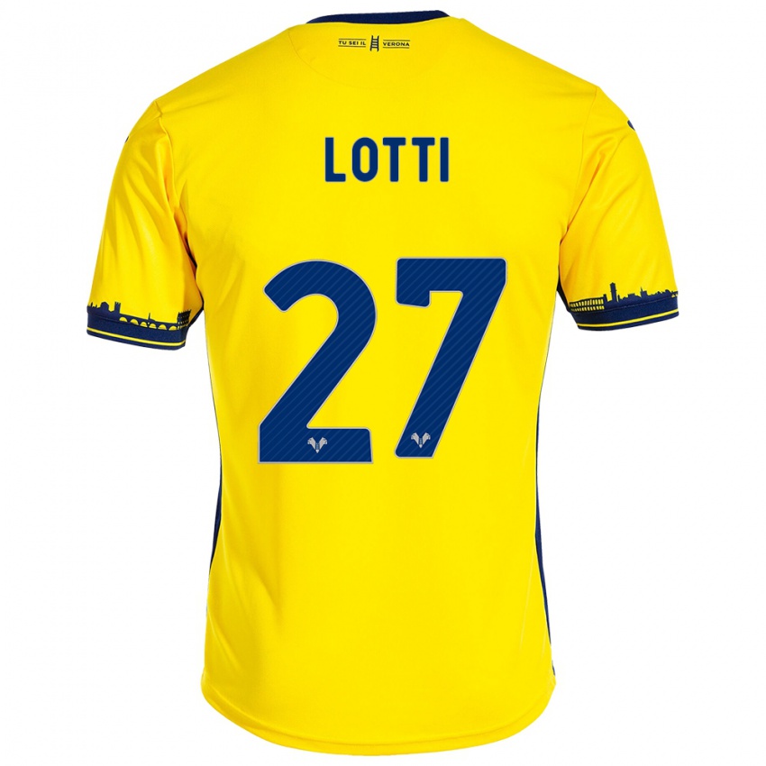 Criança Camisola Irene Lotti #27 Amarelo Alternativa 2023/24 Camisa Brasil