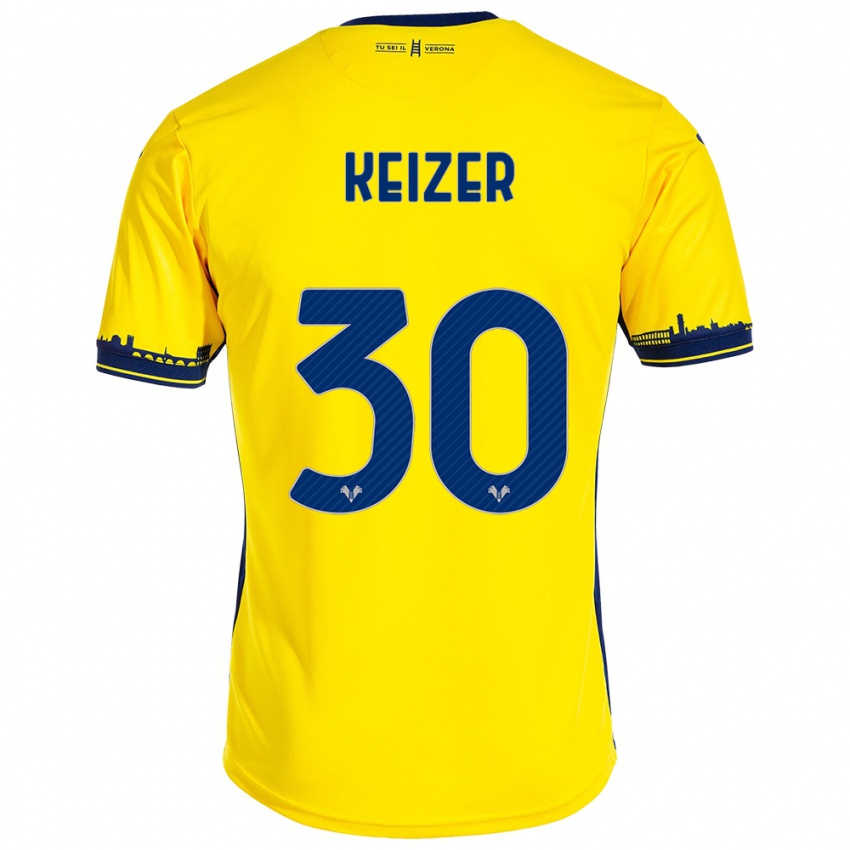 Criança Camisola Fanny Keizer #30 Amarelo Alternativa 2023/24 Camisa Brasil