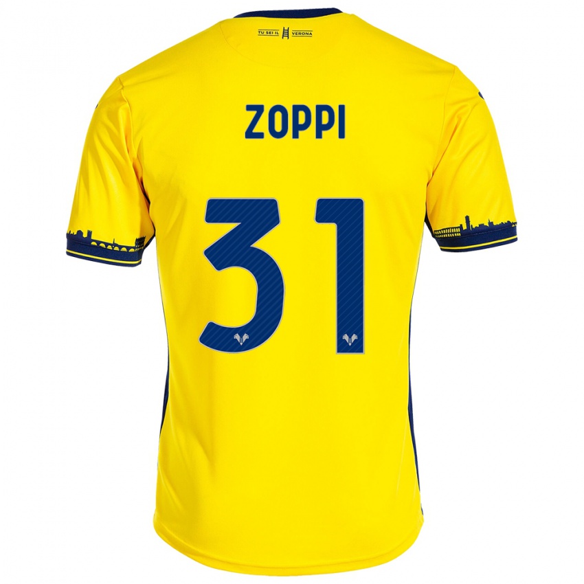 Criança Camisola Sofia Zoppi #31 Amarelo Alternativa 2023/24 Camisa Brasil