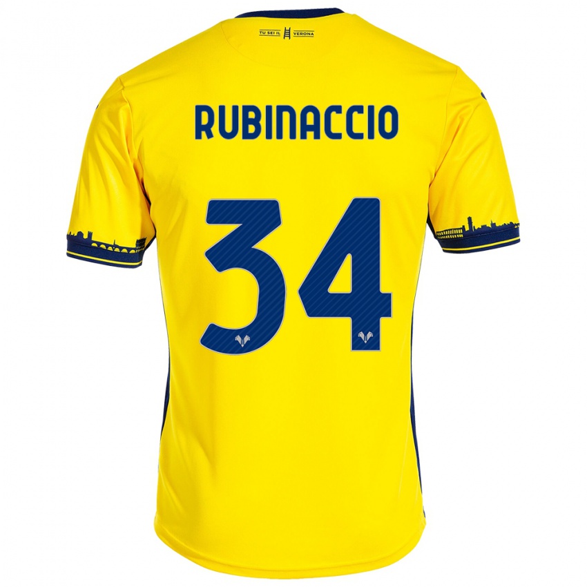 Criança Camisola Nikol Rubinaccio #34 Amarelo Alternativa 2023/24 Camisa Brasil