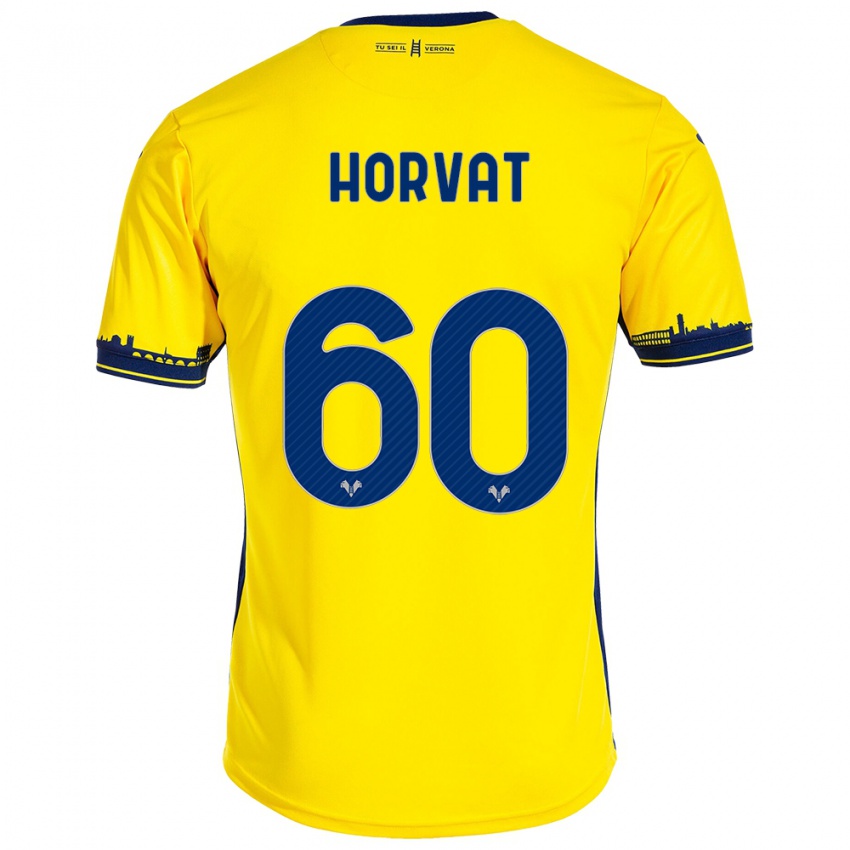 Criança Camisola Mihaela Horvat #60 Amarelo Alternativa 2023/24 Camisa Brasil