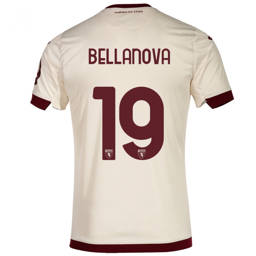 Criança Camisola Raoul Bellanova #19 Champanhe Alternativa 2023/24 Camisa Brasil