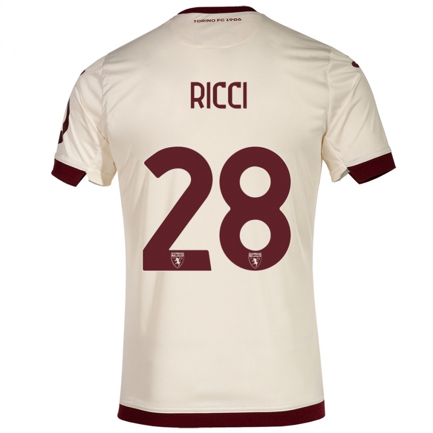 Criança Camisola Samuele Ricci #28 Champanhe Alternativa 2023/24 Camisa Brasil