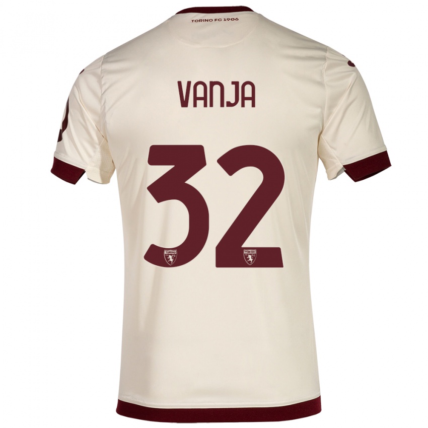 Criança Camisola Vanja Milinković-Savić #32 Champanhe Alternativa 2023/24 Camisa Brasil