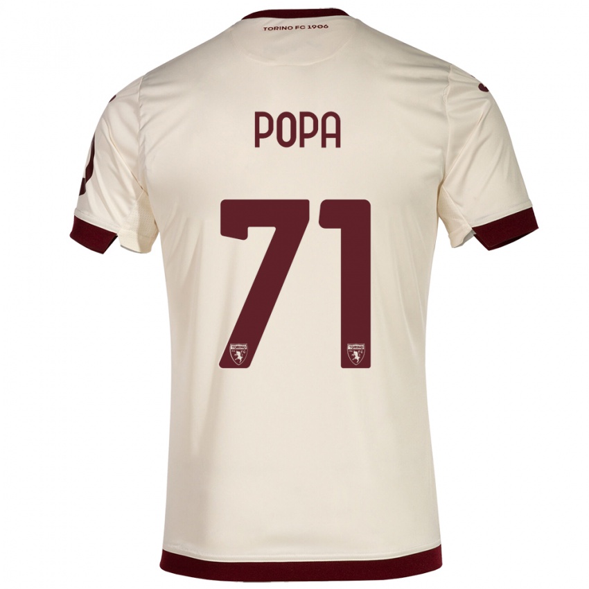 Criança Camisola Mihai Popa #71 Champanhe Alternativa 2023/24 Camisa Brasil