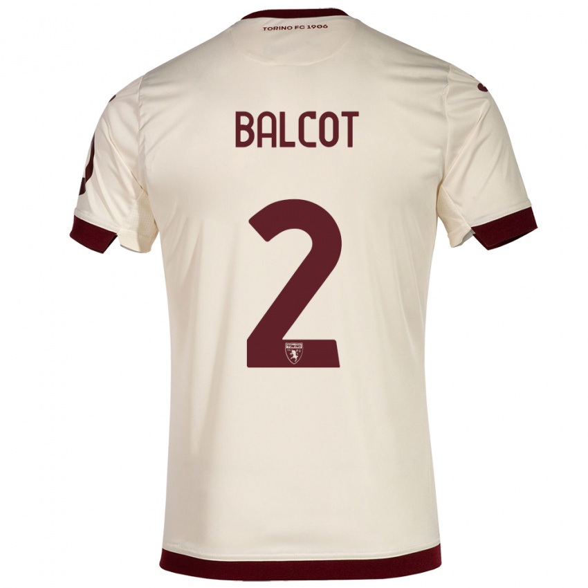 Criança Camisola Côme Bianay Balcot #2 Champanhe Alternativa 2023/24 Camisa Brasil