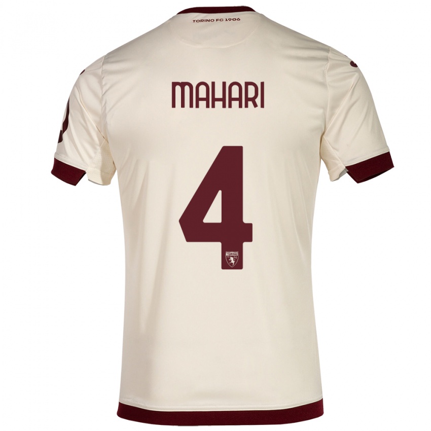 Criança Camisola Efdon Mahari #4 Champanhe Alternativa 2023/24 Camisa Brasil