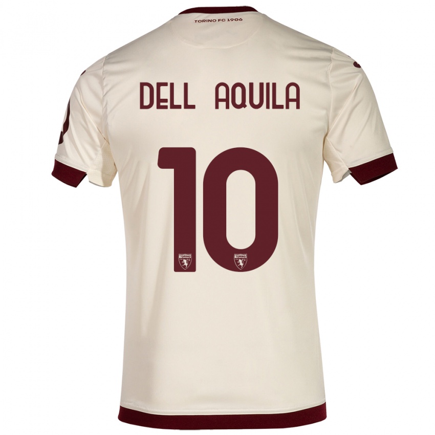 Criança Camisola Francesco Dell'aquila #10 Champanhe Alternativa 2023/24 Camisa Brasil