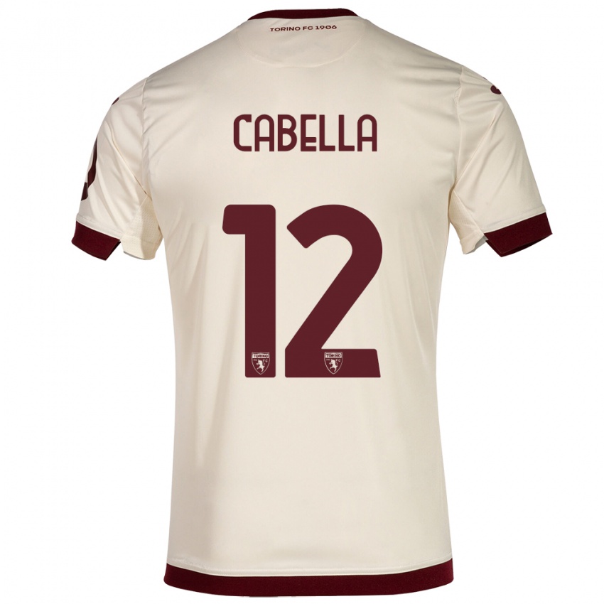 Criança Camisola Matteo Cabella #12 Champanhe Alternativa 2023/24 Camisa Brasil