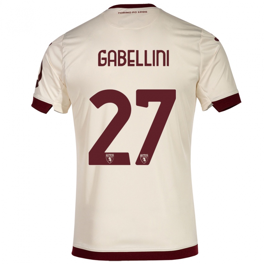 Criança Camisola Tommaso Gabellini #27 Champanhe Alternativa 2023/24 Camisa Brasil