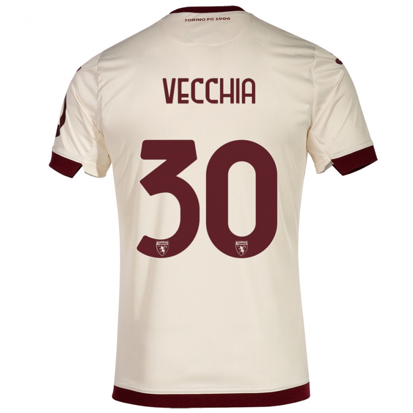 Criança Camisola Marco Dalla Vecchia #30 Champanhe Alternativa 2023/24 Camisa Brasil