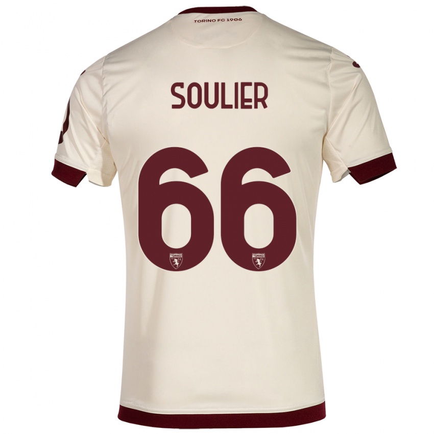 Criança Camisola Evan Soulier #66 Champanhe Alternativa 2023/24 Camisa Brasil