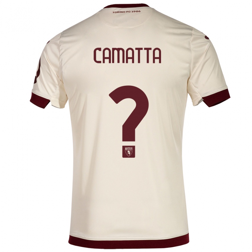 Criança Camisola Alessandro Camatta #0 Champanhe Alternativa 2023/24 Camisa Brasil