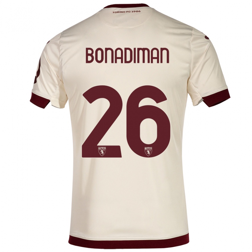 Criança Camisola Matteo Bonadiman #26 Champanhe Alternativa 2023/24 Camisa Brasil