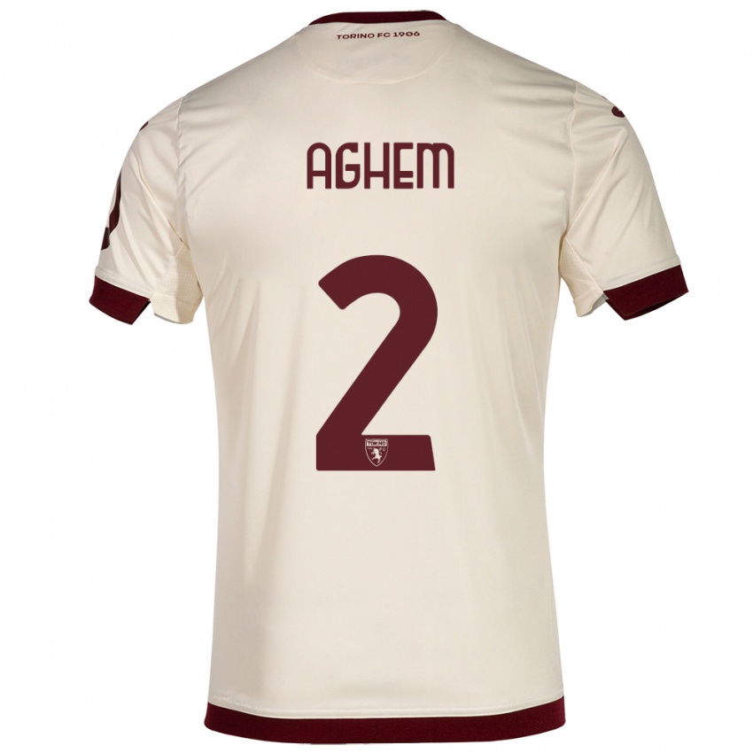 Criança Camisola Brigitta Aghem #2 Champanhe Alternativa 2023/24 Camisa Brasil