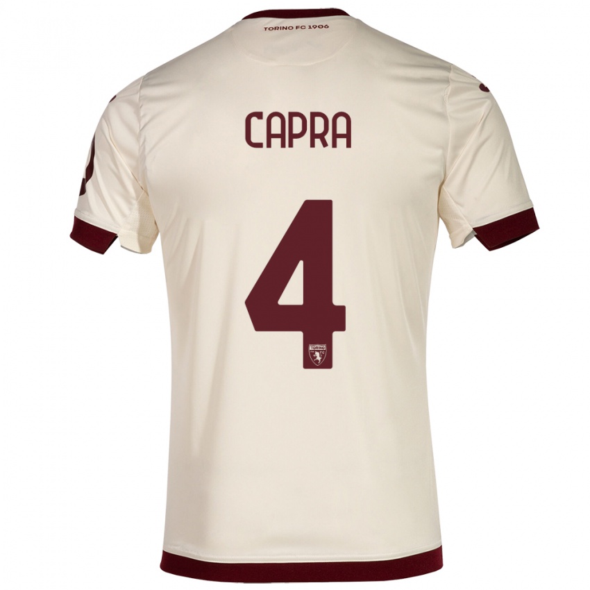 Criança Camisola Valentina Capra #4 Champanhe Alternativa 2023/24 Camisa Brasil