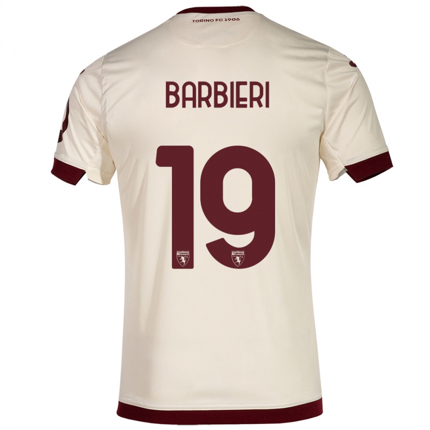 Criança Camisola Raffaella Barbieri #19 Champanhe Alternativa 2023/24 Camisa Brasil