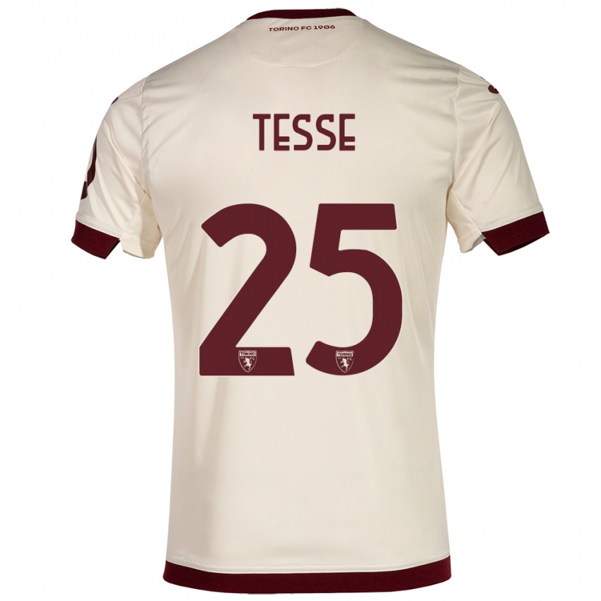 Criança Camisola Manuela Tesse #25 Champanhe Alternativa 2023/24 Camisa Brasil