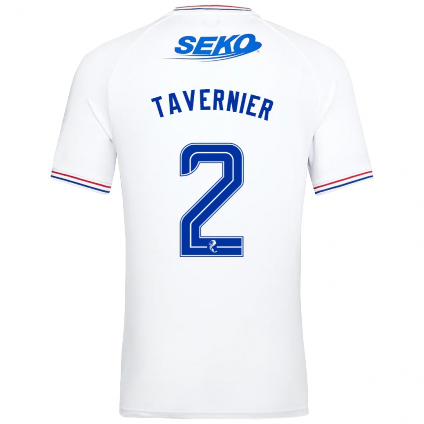 Criança Camisola James Tavernier #2 Branco Alternativa 2023/24 Camisa Brasil