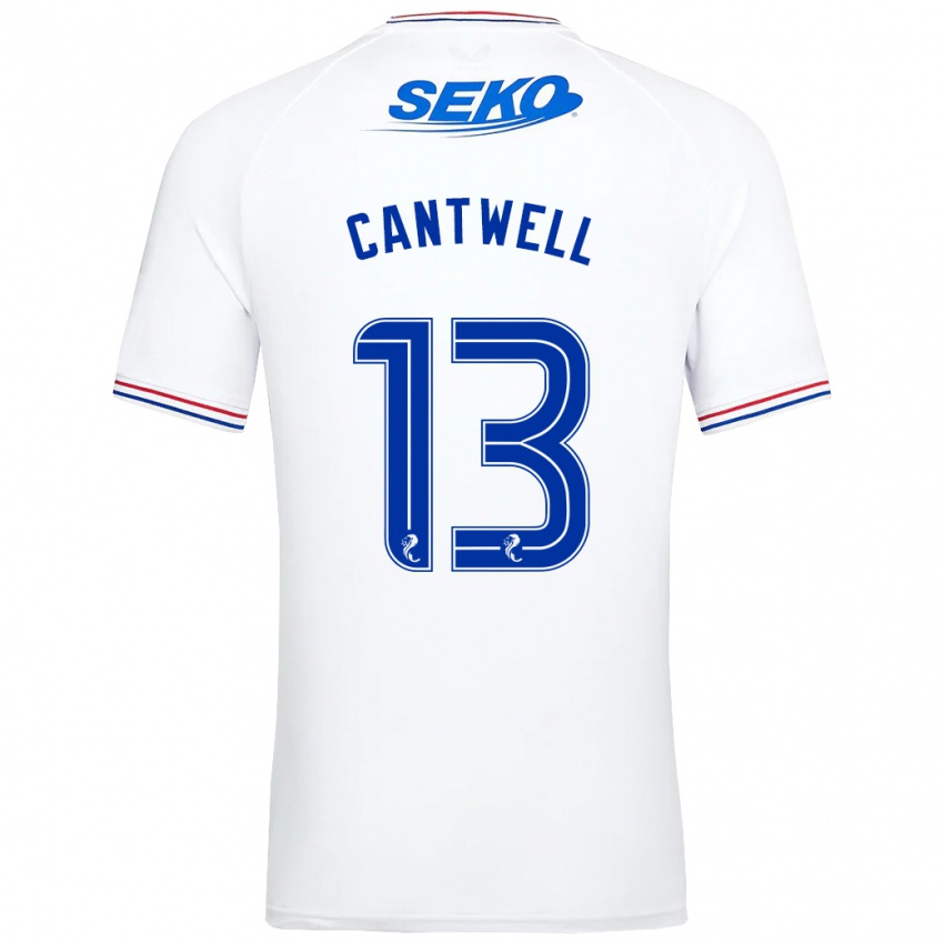 Criança Camisola Todd Cantwell #13 Branco Alternativa 2023/24 Camisa Brasil