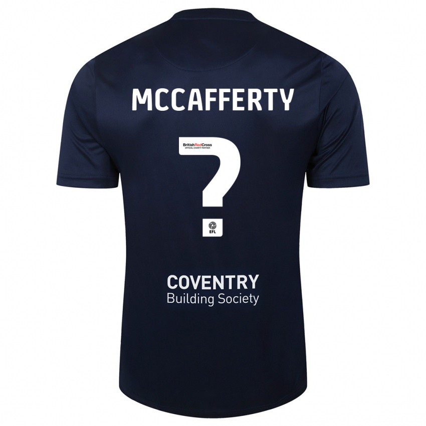 Criança Camisola Lewys Mccafferty #0 Marinha Vermelha Alternativa 2023/24 Camisa Brasil