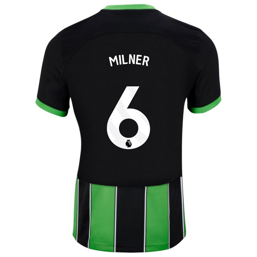 Criança Camisola James Milner #6 Preto Verde Alternativa 2023/24 Camisa Brasil