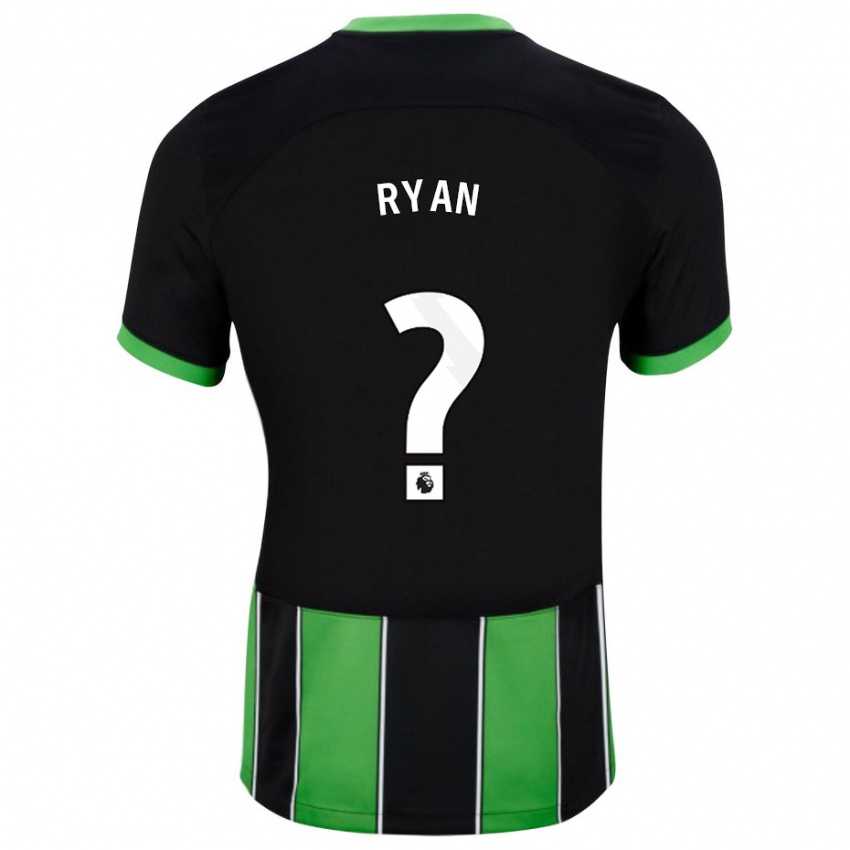 Criança Camisola Kain Ryan #0 Preto Verde Alternativa 2023/24 Camisa Brasil