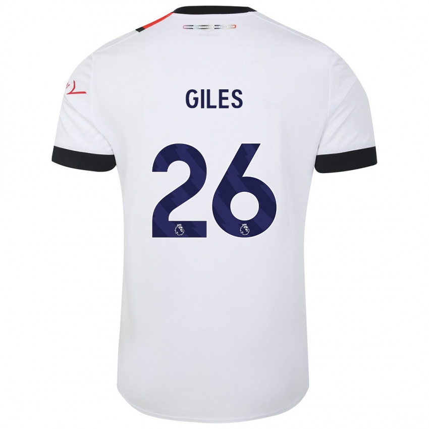 Criança Camisola Ryan Giles #26 Branco Alternativa 2023/24 Camisa Brasil