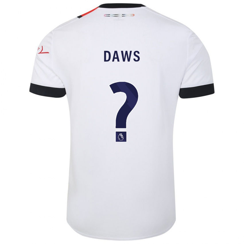 Criança Camisola Marcus Daws #0 Branco Alternativa 2023/24 Camisa Brasil