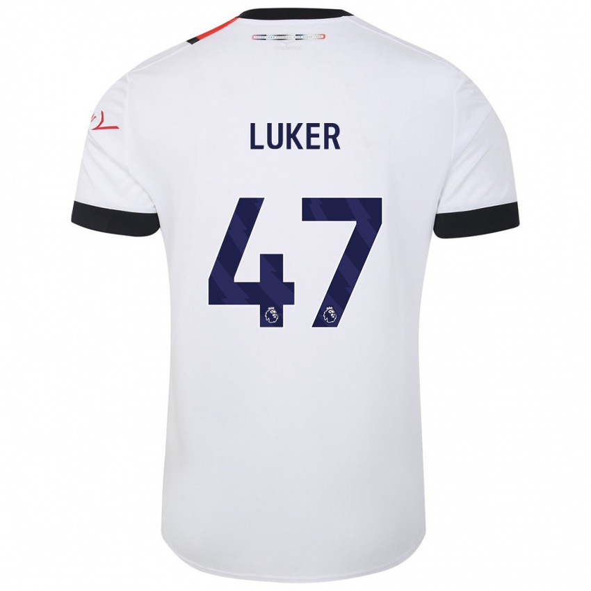 Criança Camisola Jayden Luker #47 Branco Alternativa 2023/24 Camisa Brasil