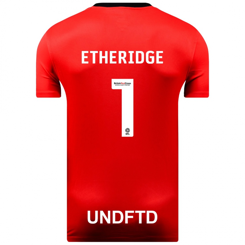 Criança Camisola Neil Etheridge #1 Vermelho Alternativa 2023/24 Camisa Brasil