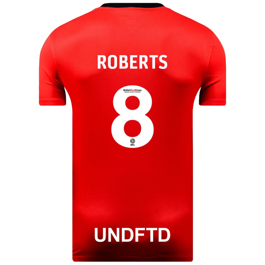 Criança Camisola Tyler Roberts #8 Vermelho Alternativa 2023/24 Camisa Brasil