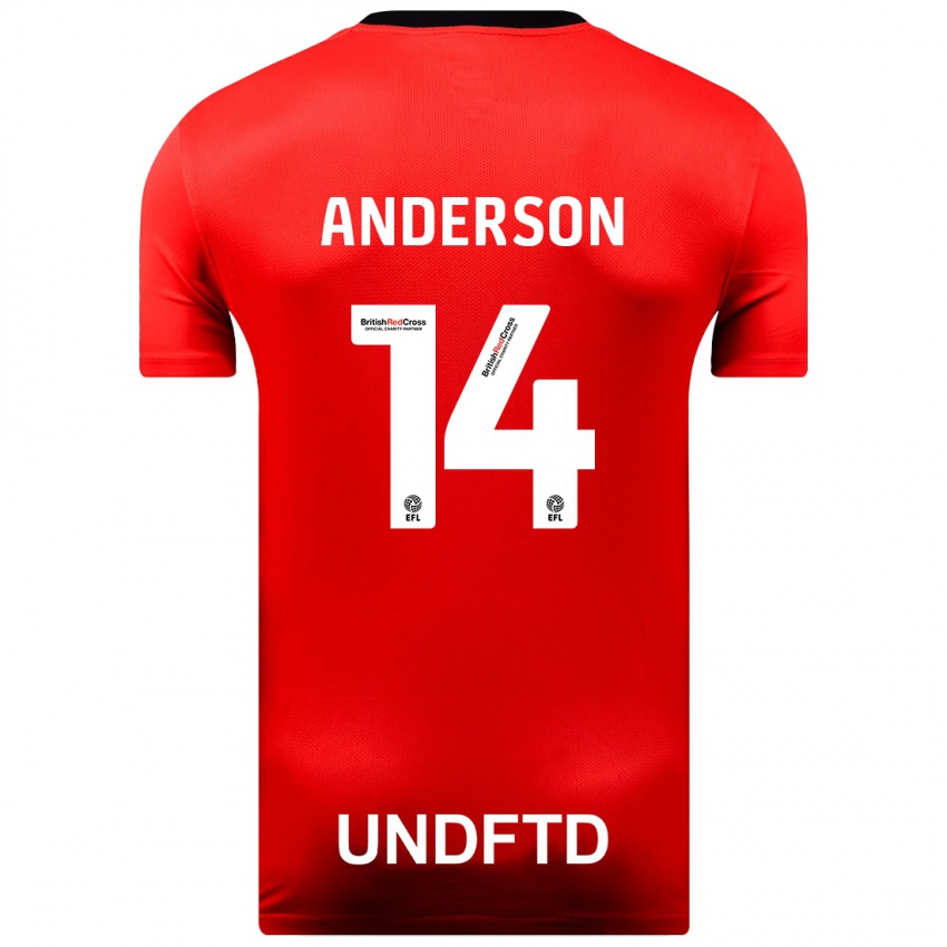 Criança Camisola Keshi Anderson #14 Vermelho Alternativa 2023/24 Camisa Brasil