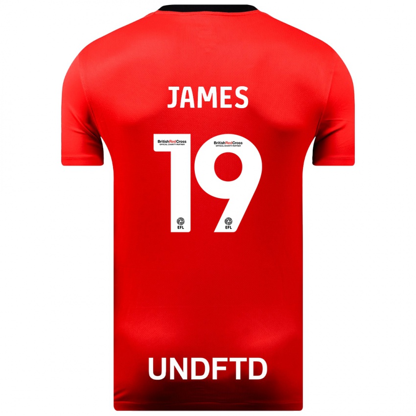 Criança Camisola Jordan James #19 Vermelho Alternativa 2023/24 Camisa Brasil