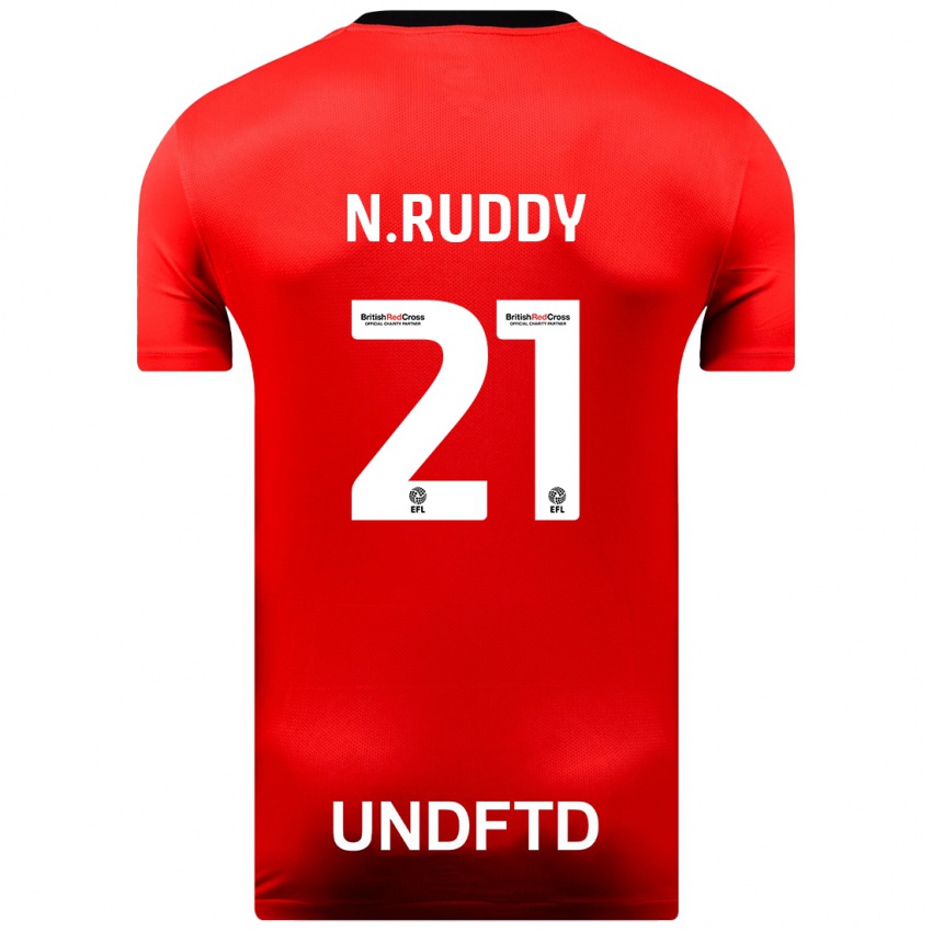 Criança Camisola John Ruddy #21 Vermelho Alternativa 2023/24 Camisa Brasil