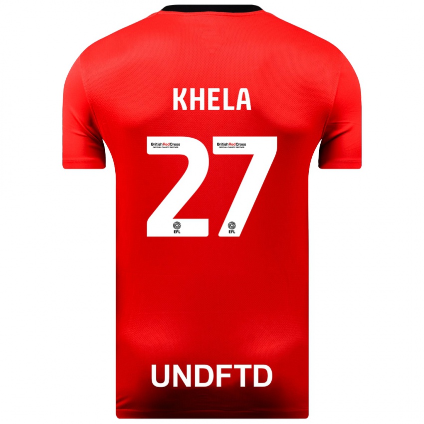 Criança Camisola Brandon Khela #27 Vermelho Alternativa 2023/24 Camisa Brasil