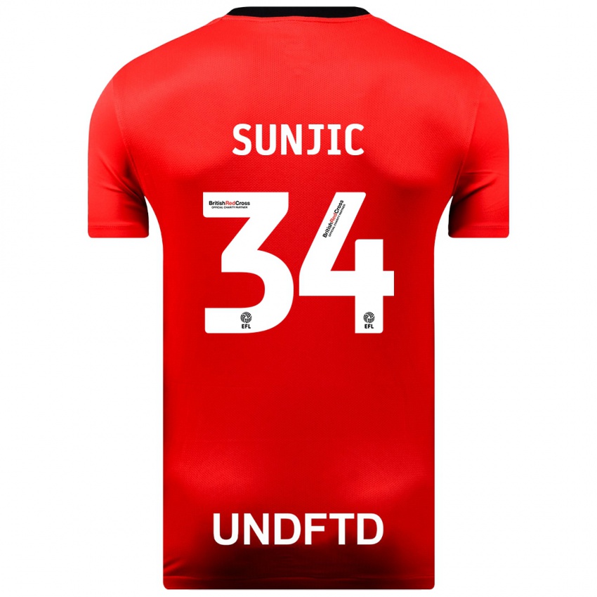 Criança Camisola Ivan Sunjic #34 Vermelho Alternativa 2023/24 Camisa Brasil