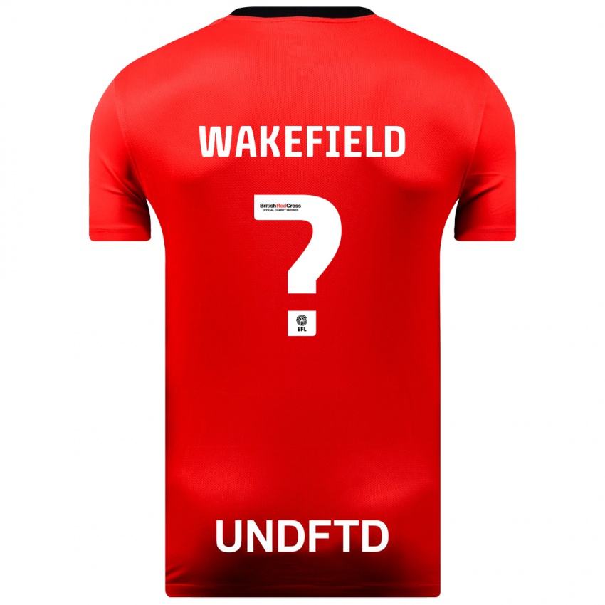 Criança Camisola Kieran Wakefield #0 Vermelho Alternativa 2023/24 Camisa Brasil