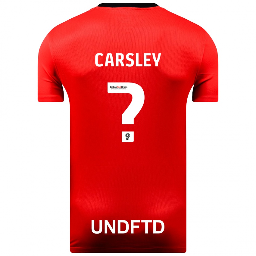 Criança Camisola Luke Carsley #0 Vermelho Alternativa 2023/24 Camisa Brasil