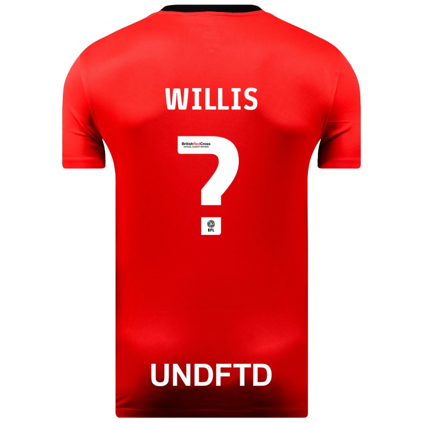 Criança Camisola Zach Willis #0 Vermelho Alternativa 2023/24 Camisa Brasil