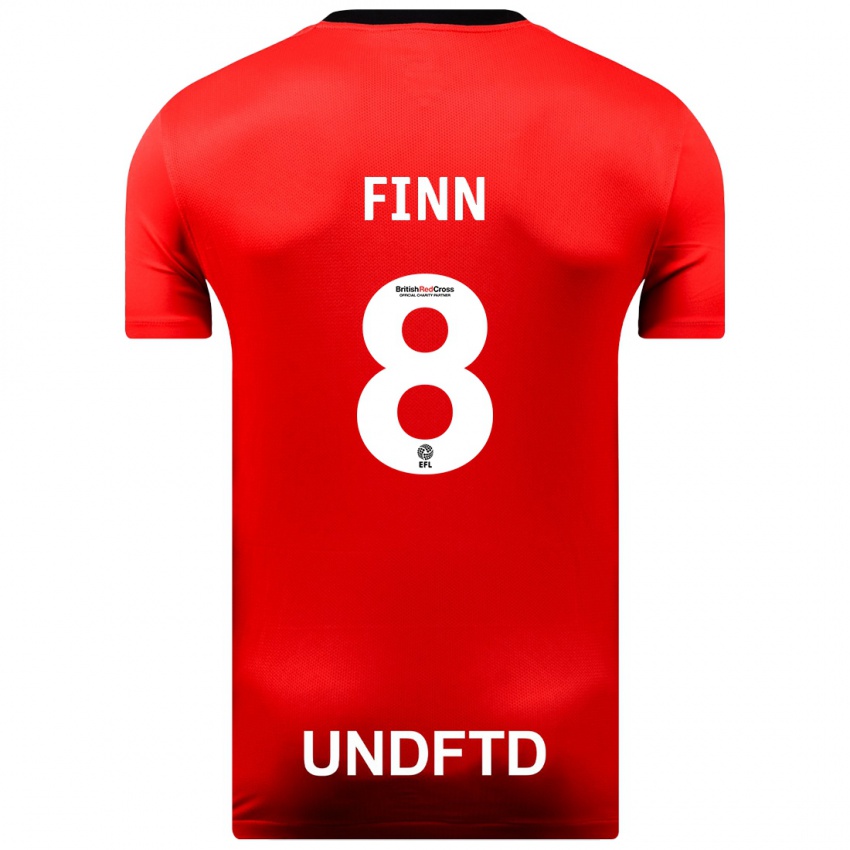 Criança Camisola Jamie Finn #8 Vermelho Alternativa 2023/24 Camisa Brasil