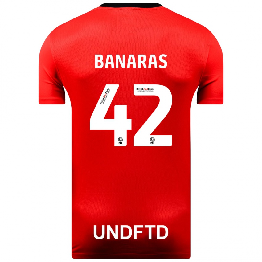 Criança Camisola Layla Banaras #42 Vermelho Alternativa 2023/24 Camisa Brasil