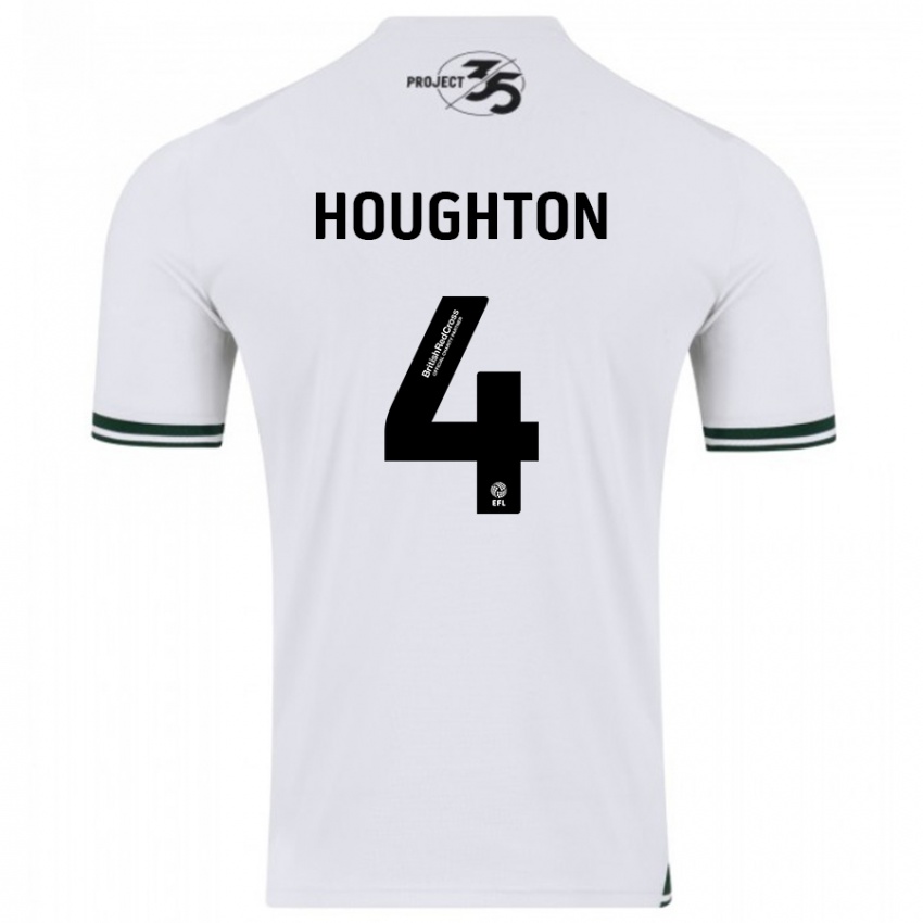 Criança Camisola Jordan Houghton #4 Branco Alternativa 2023/24 Camisa Brasil