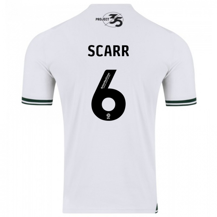 Criança Camisola Dan Scarr #6 Branco Alternativa 2023/24 Camisa Brasil