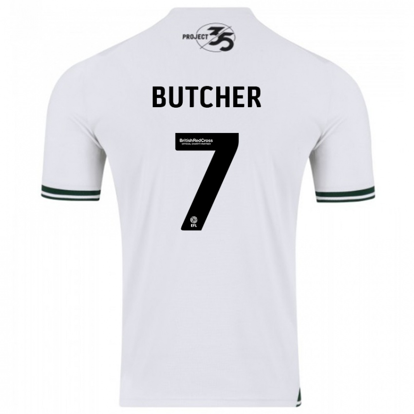 Criança Camisola Matt Butcher #7 Branco Alternativa 2023/24 Camisa Brasil