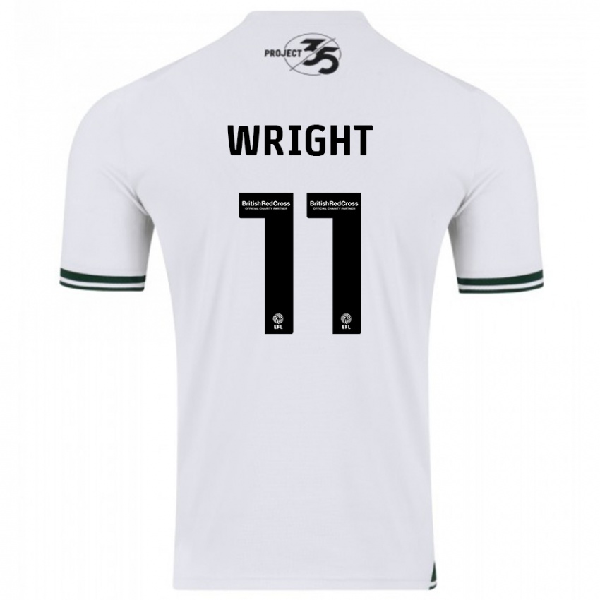 Criança Camisola Callum Wright #11 Branco Alternativa 2023/24 Camisa Brasil