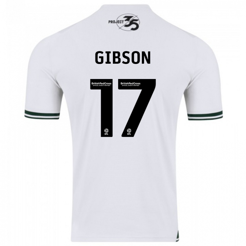 Criança Camisola Lewis Gibson #17 Branco Alternativa 2023/24 Camisa Brasil