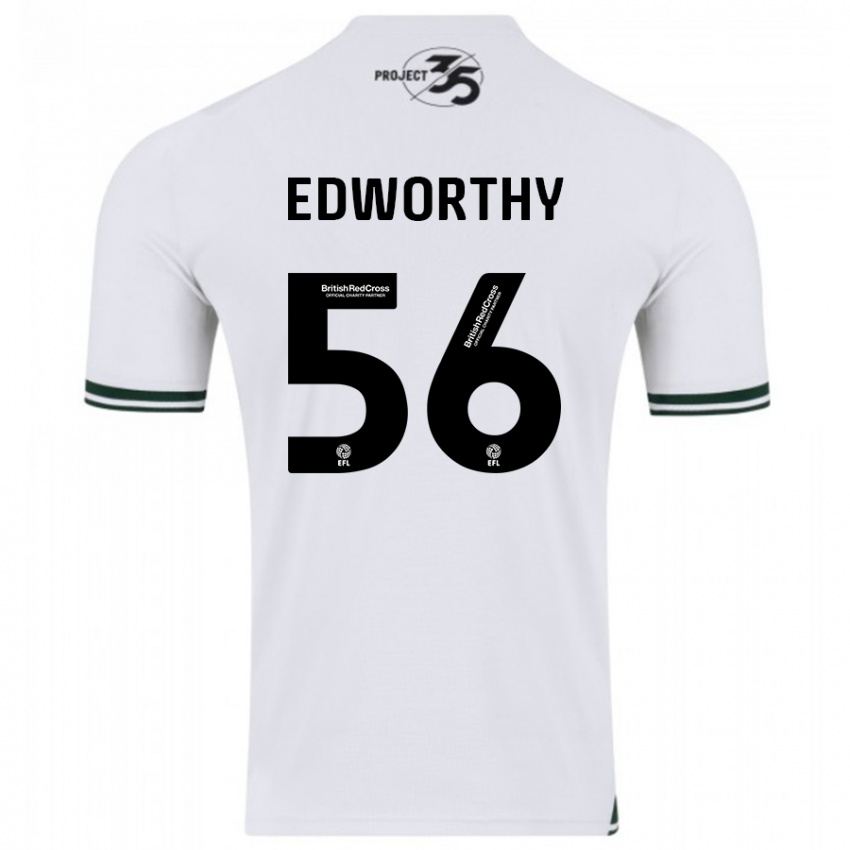 Criança Camisola Kieran Edworthy #56 Branco Alternativa 2023/24 Camisa Brasil