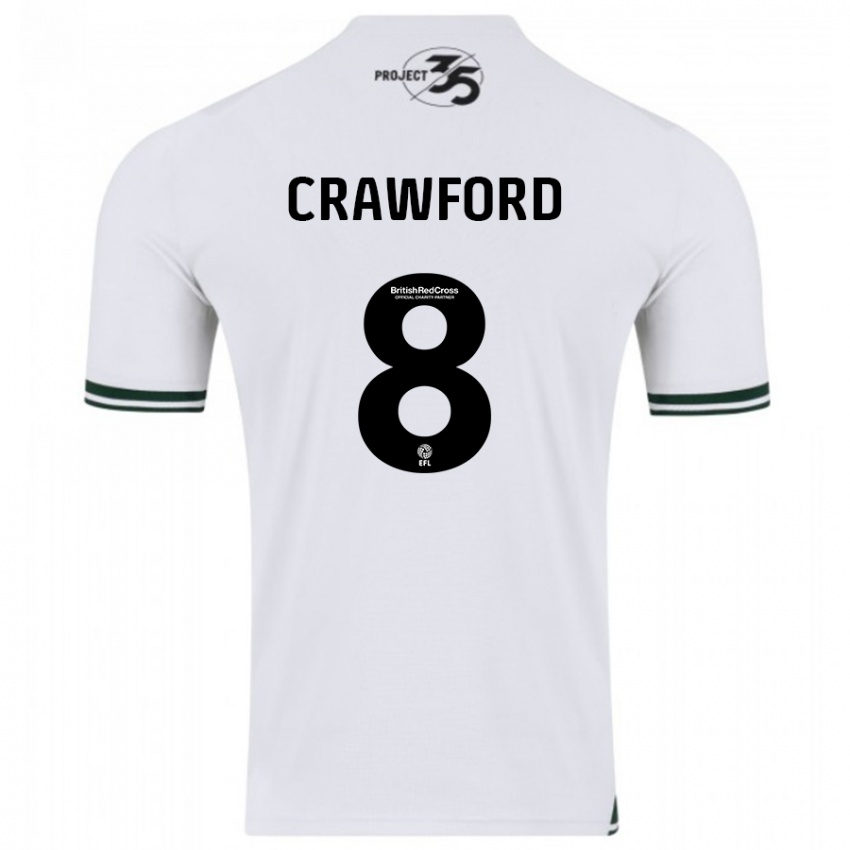 Criança Camisola Imy Crawford #8 Branco Alternativa 2023/24 Camisa Brasil